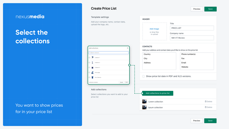 Price List Pro ‑ products list Screenshot