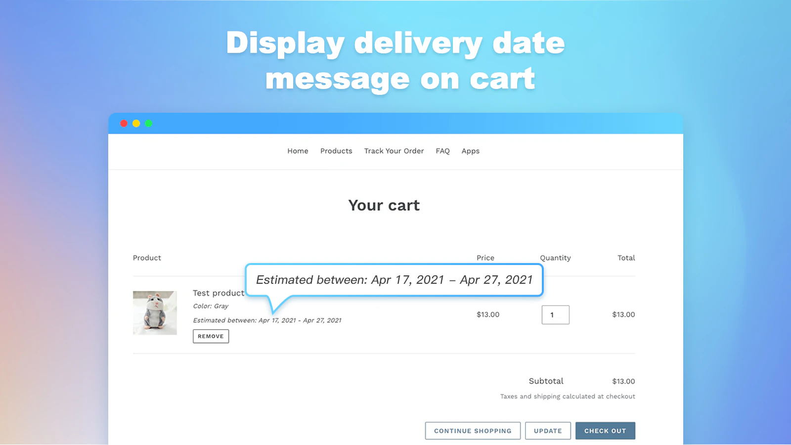 How to Display Estimated Delivery Date and Time in Shopify