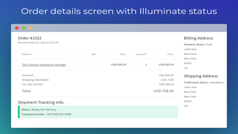 Illuminate Services Screenshot