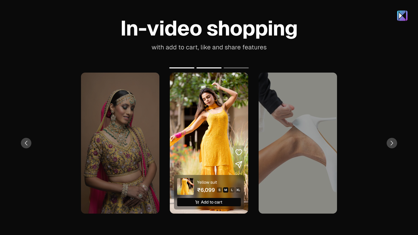 Lägg till Shoppable Videos för att öka din webbplatskonverteringar.