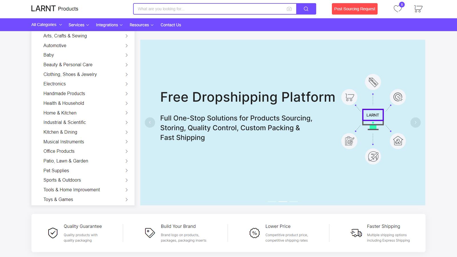 LARNT: Branding & Dropshipping Screenshot