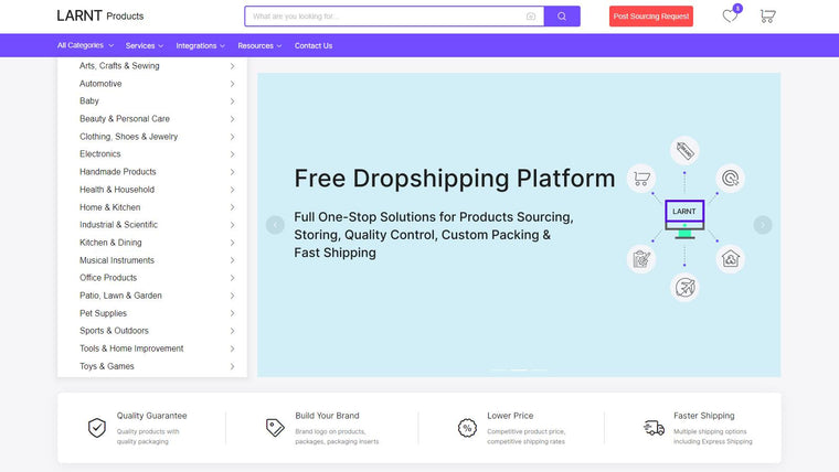 LARNT: Branding & Dropshipping Screenshot