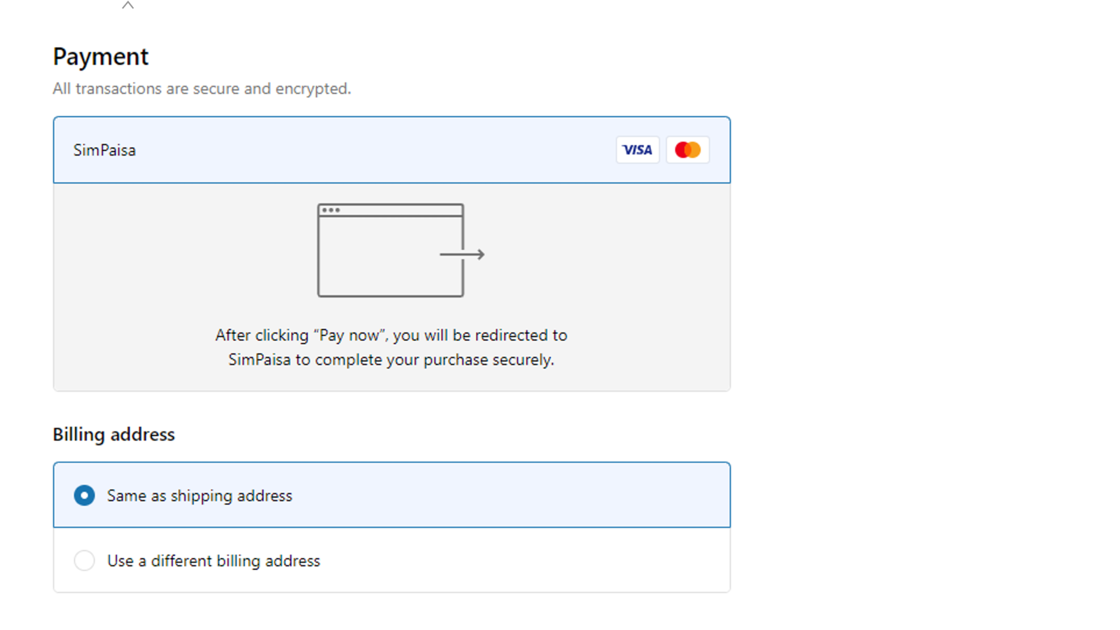 Application de paiement SimPaisa