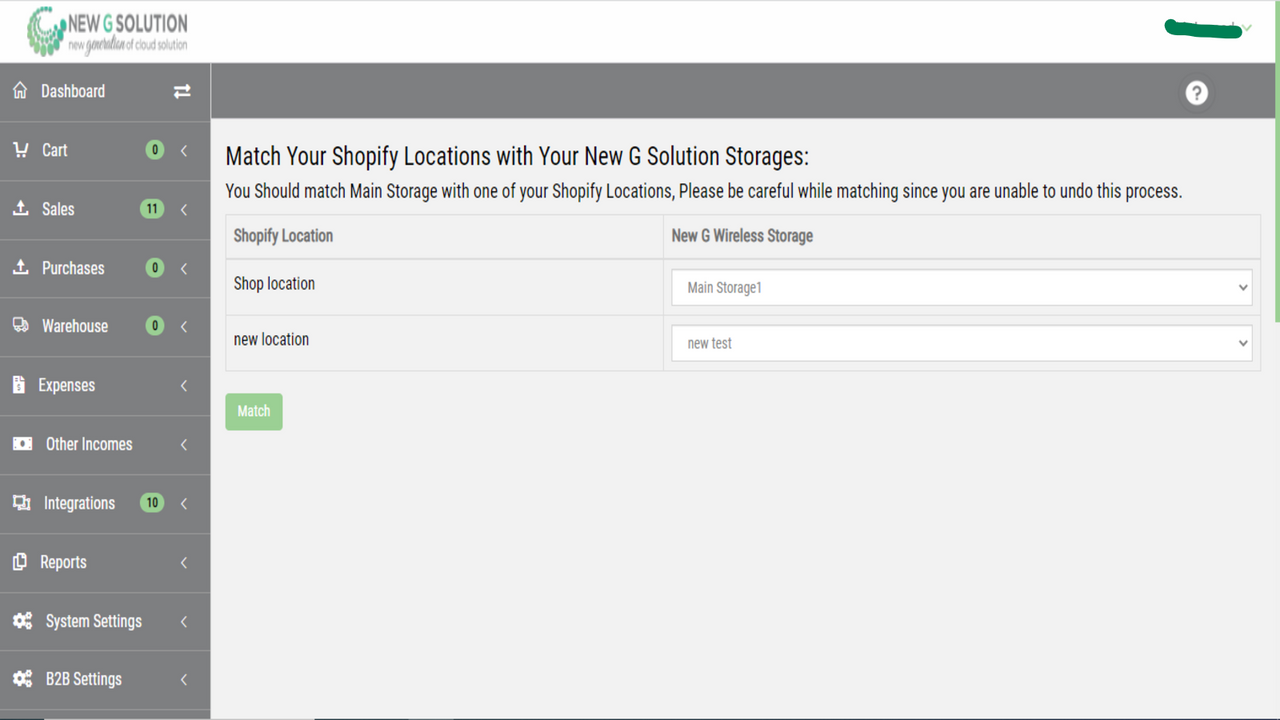 Locaties matching