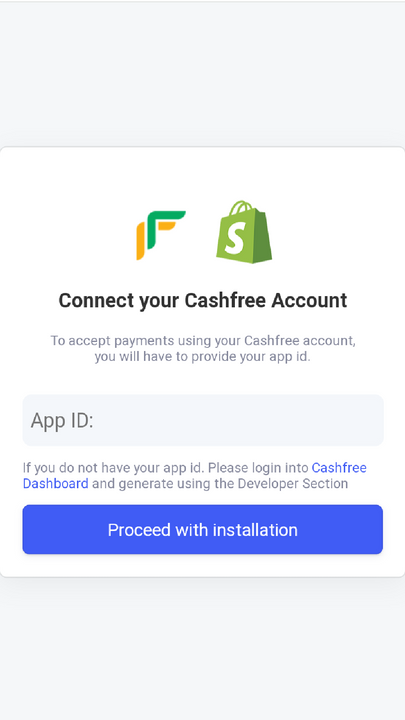 Link Cashfree Account