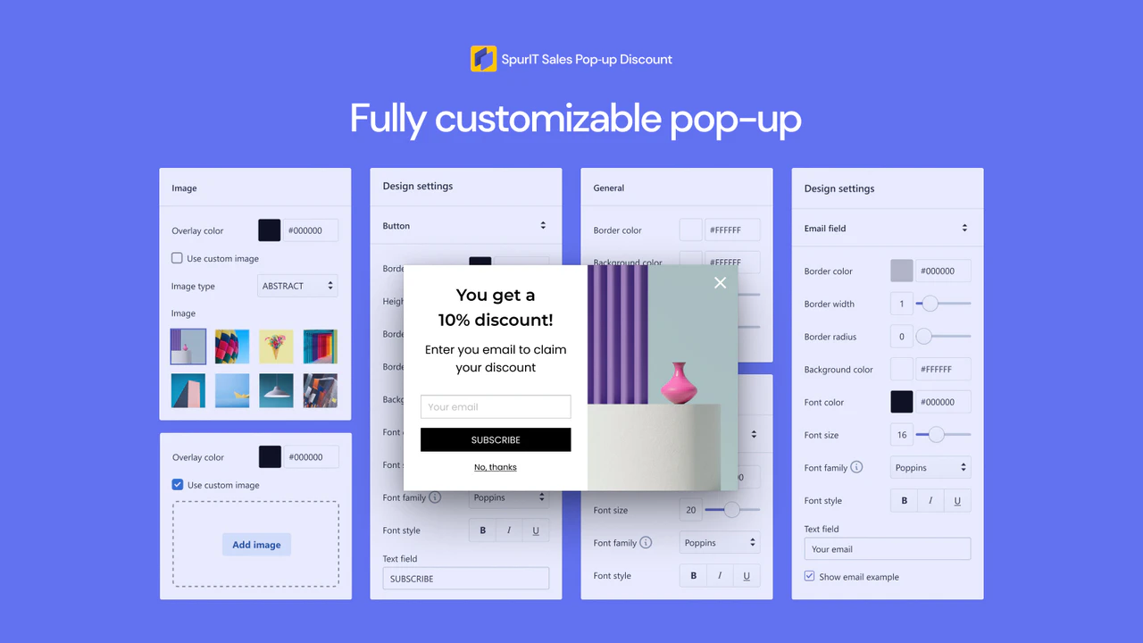 popup totalmente personalizable