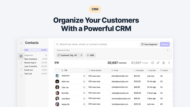Organisez vos clients avec un CRM puissant