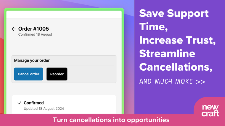 New craft ‑ Cancel Direct Screenshot