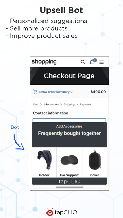 Bot de venta adicional - Venta adicional de Shopify