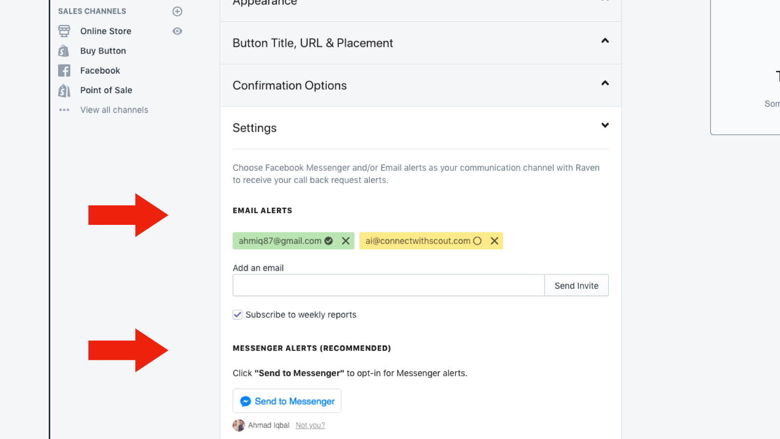EZ Callback Request Screenshot