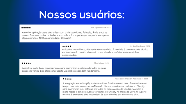 Nossos usuários nos recomendam