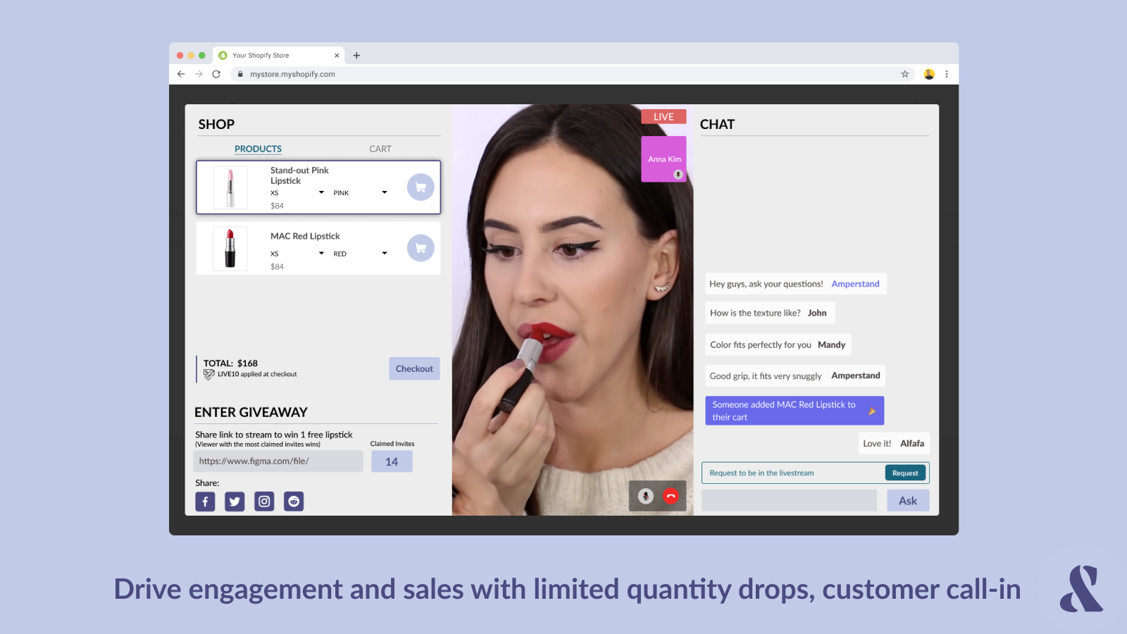 Drive sales with limited quantity drops, customer call-in