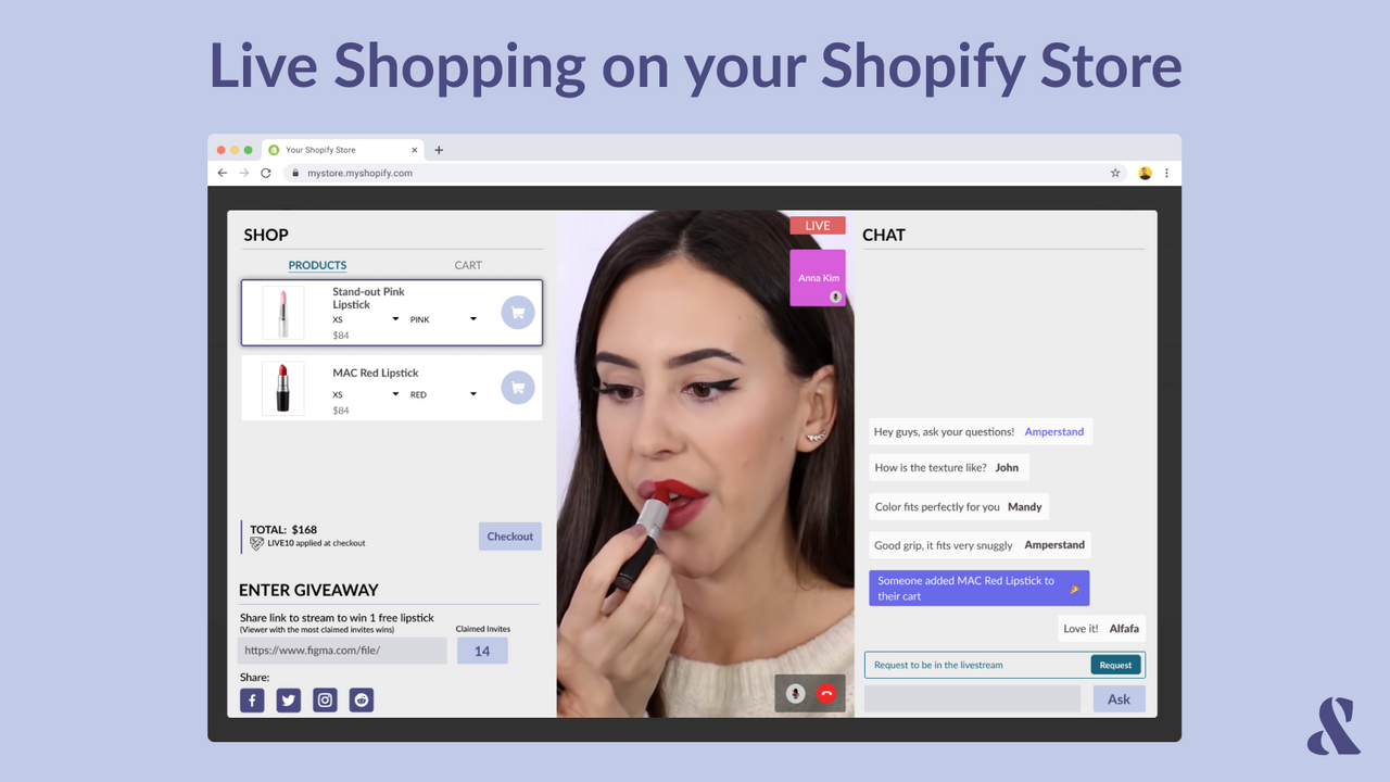 Live shopping på din Shopify butik