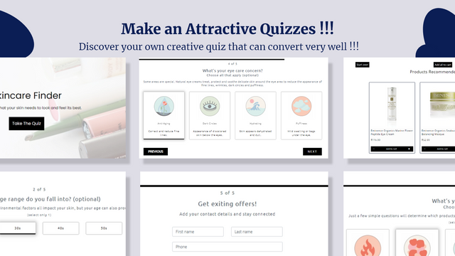 Quizify - Shopify Produkt Empfehlungs-Quiz Builder