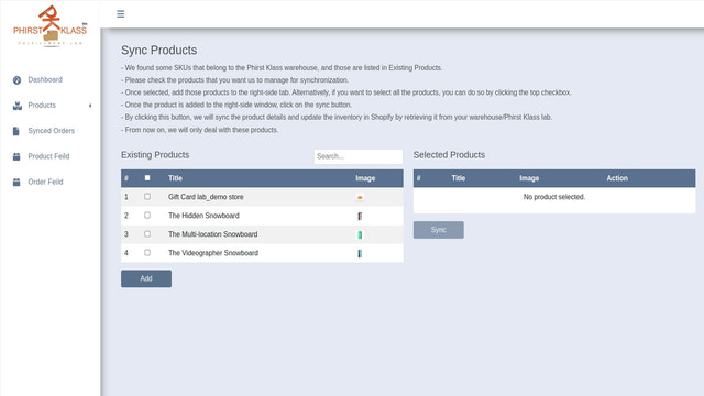 Map your existing SKUs with us.