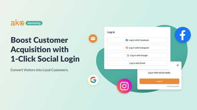 Boost Customer Acquisition with 1-Click Social Login