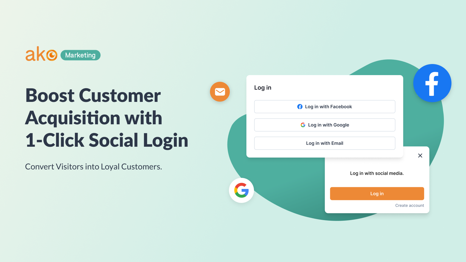 Aumente a Aquisição de Clientes com Login Social de 1-Clique