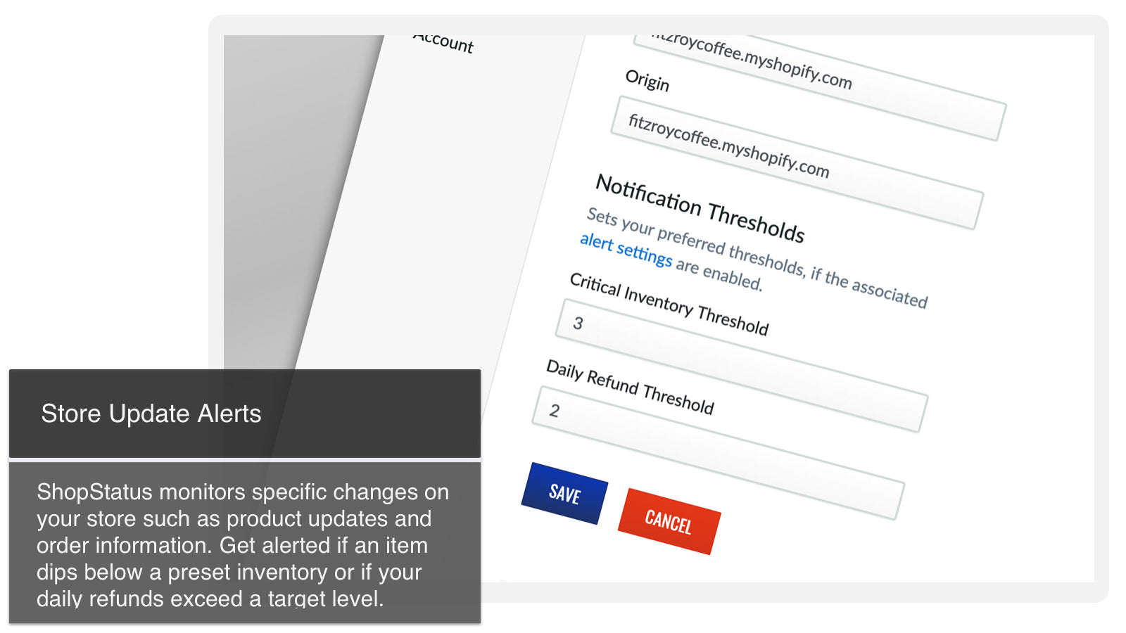 ShopStatus Performance Monitor Screenshot