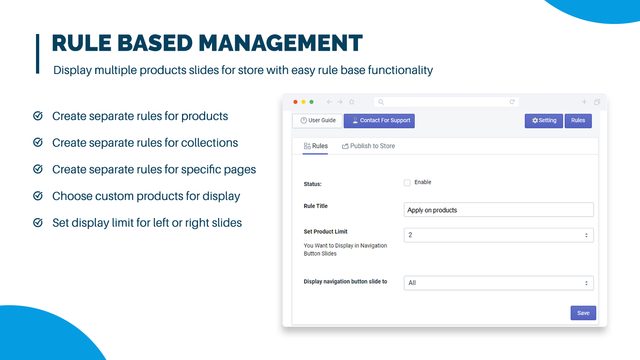 schnelle Produkt-Navigator-Slides App