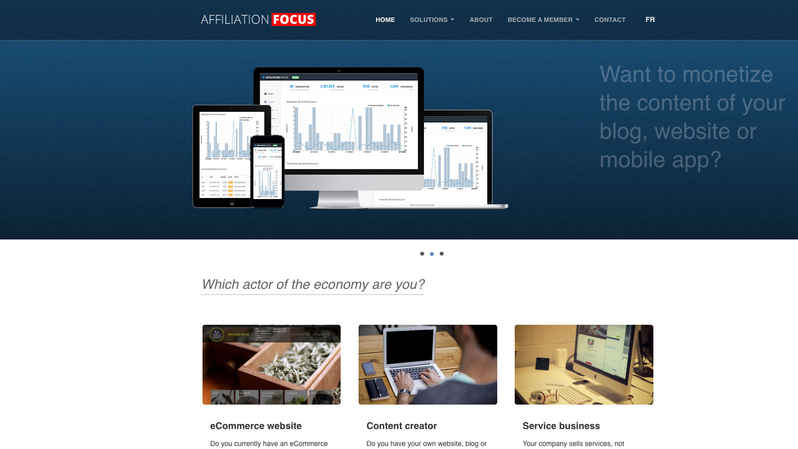 Affiliation Focus Webseite