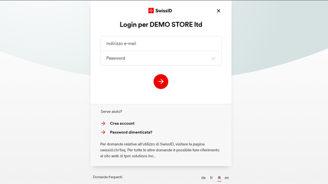 SwissID login