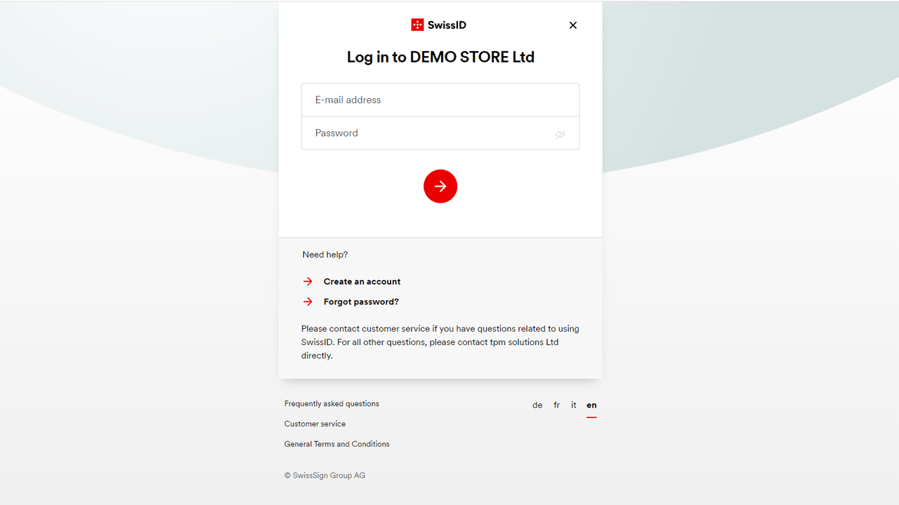 login SwissID