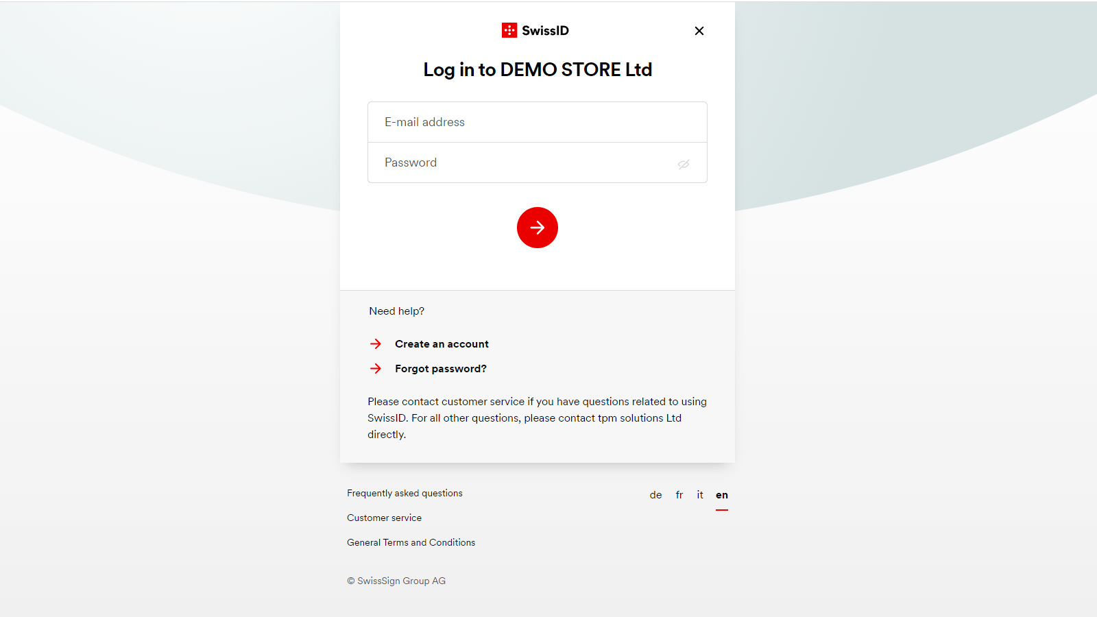 login SwissID