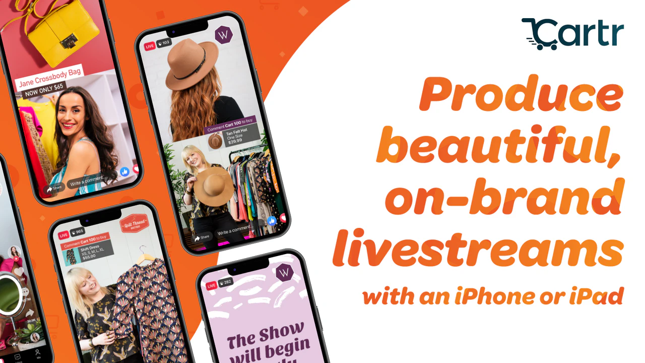 Produce beautiful, on-brand livestreams with an iPhone or iPad