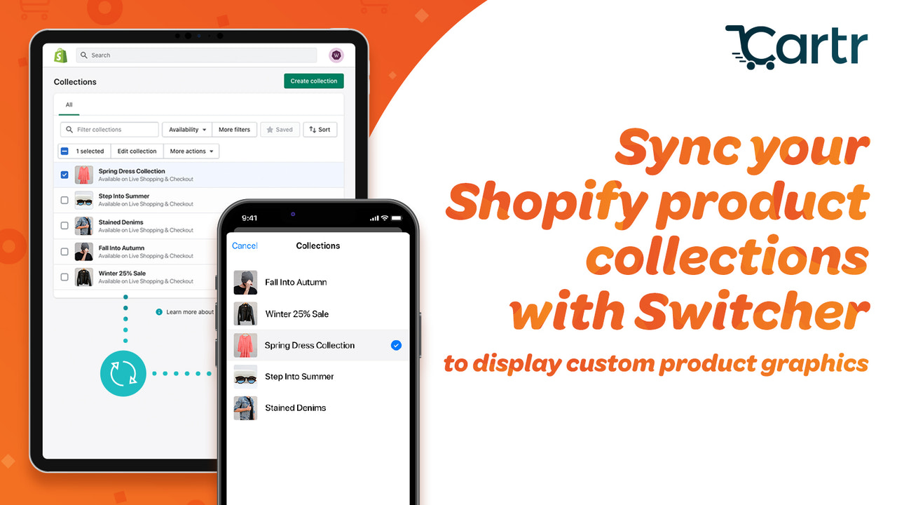 Synkroniser dine Shopify produktkollektioner med Switcher
