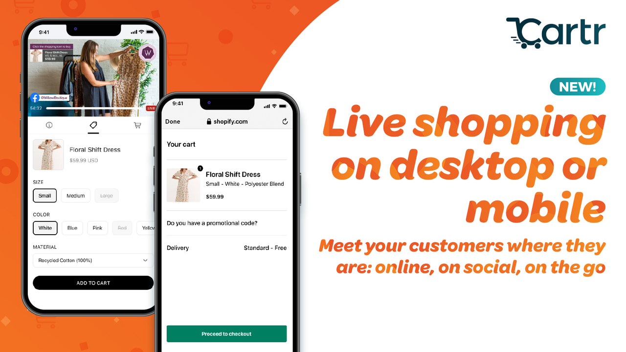 Live-Shopping auf Desktop oder Mobilgerät