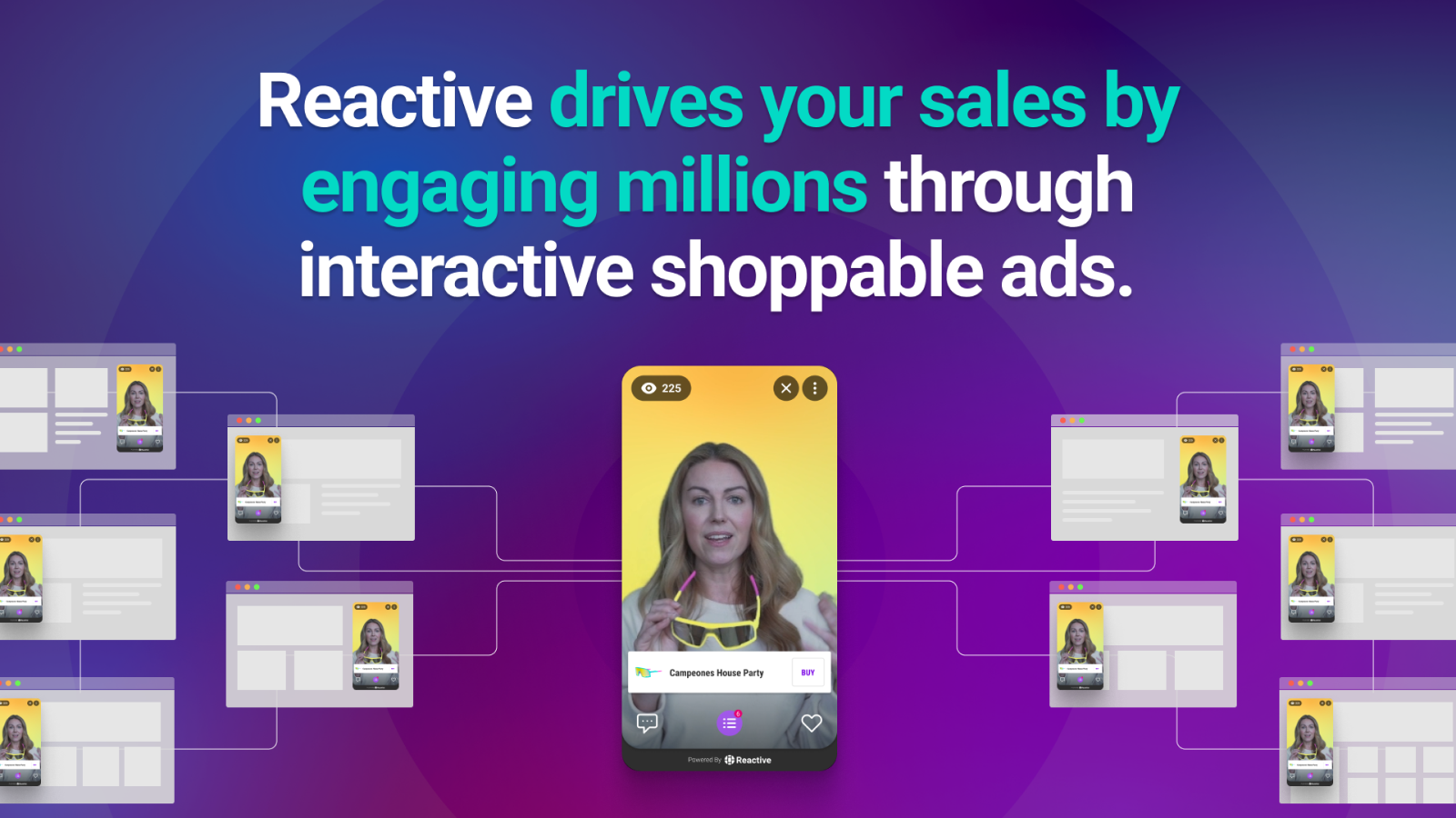 Reactive Live & Shoppable Ads Screenshot