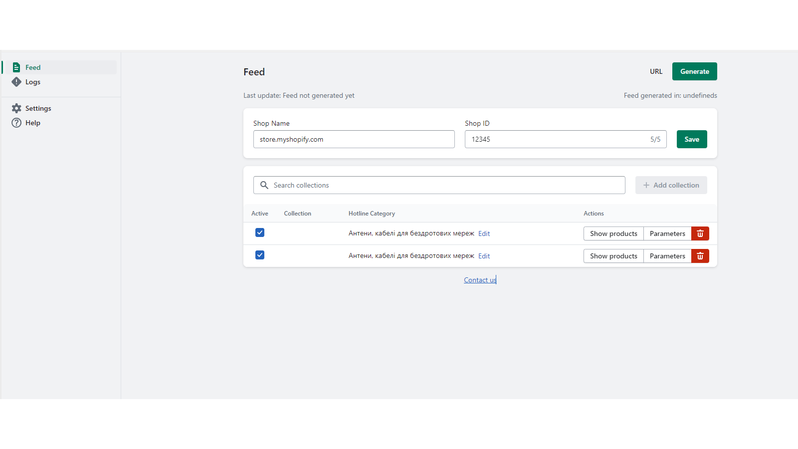 Configuraciones principales