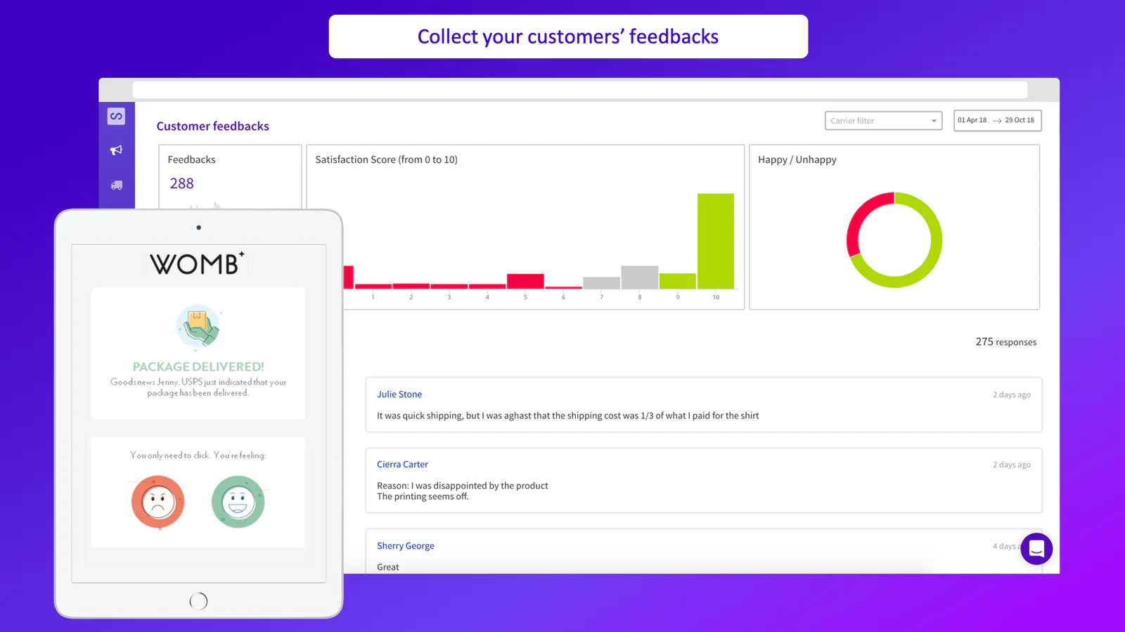 Collect your customers’ feedback