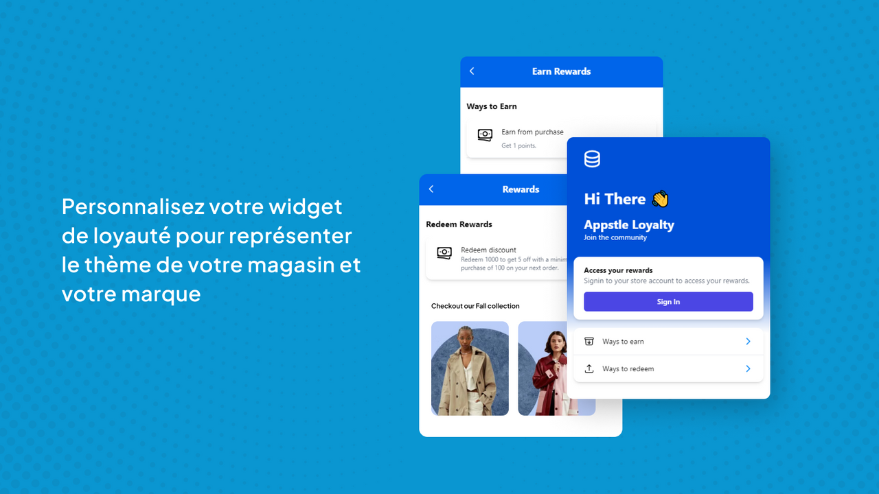 Personnalisez votre widget de loyauté