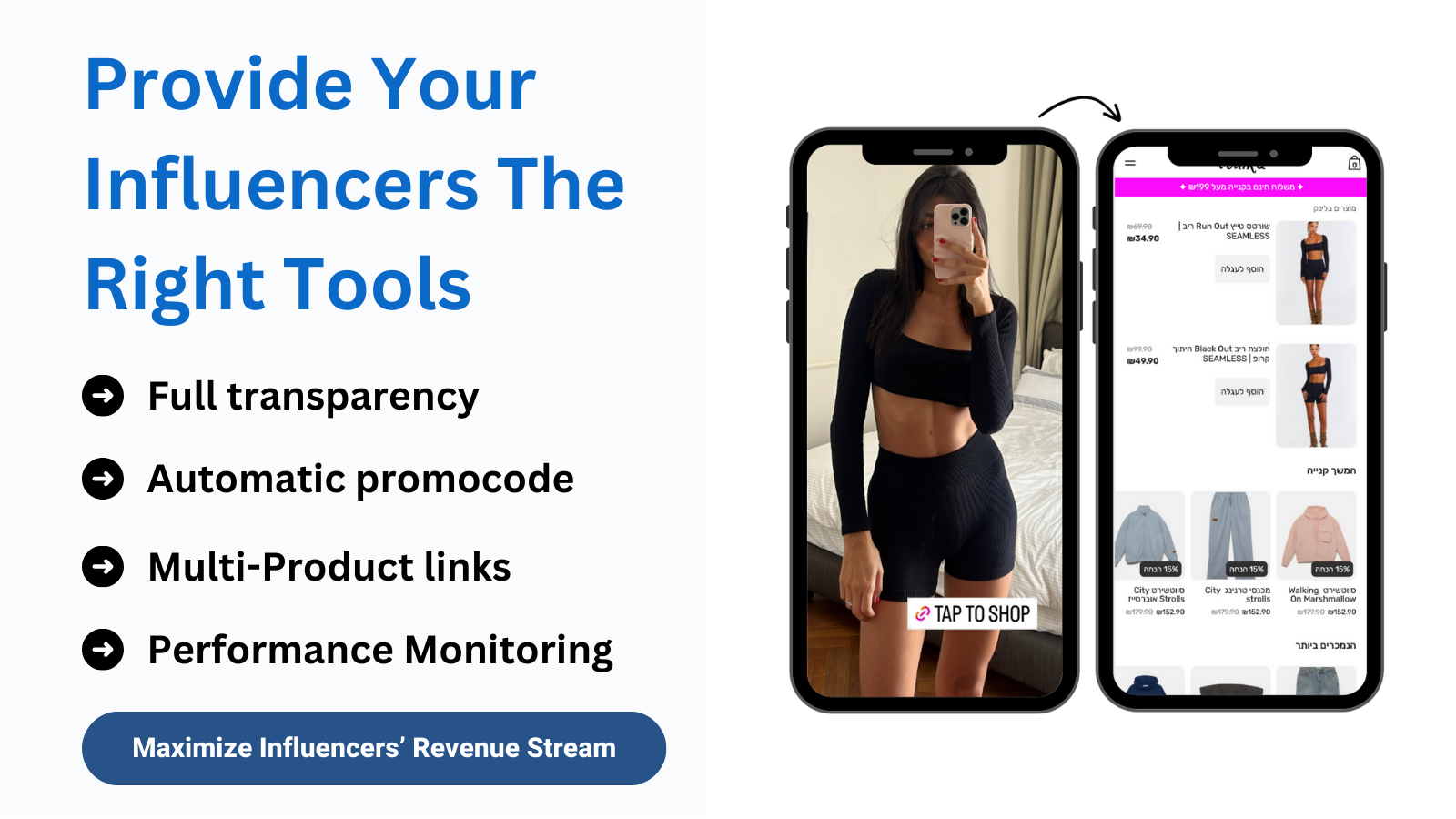 Influencer module: Empower influencers with their own store link