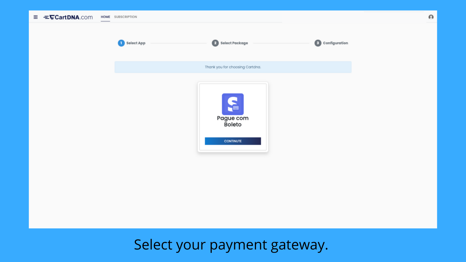 Boleto Shopify Applicatie