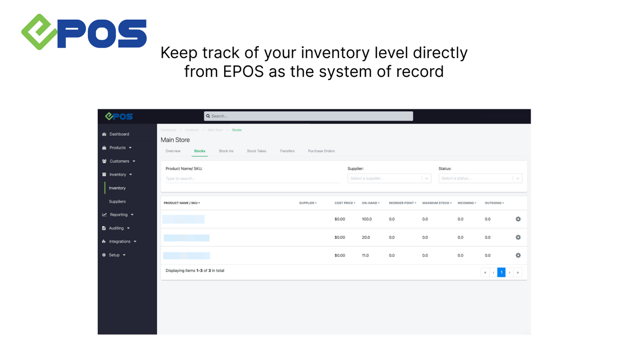 Verfolgen Sie Ihren Inventarstand direkt von EPOS