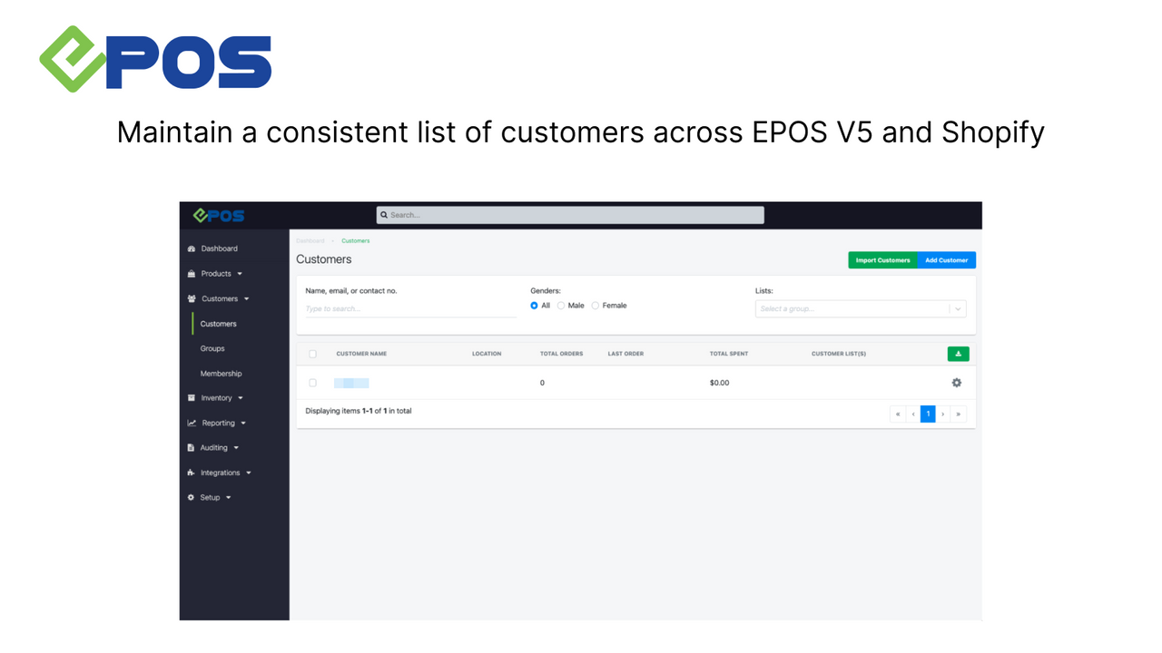 Maintain a consistent list of customers across both platforms