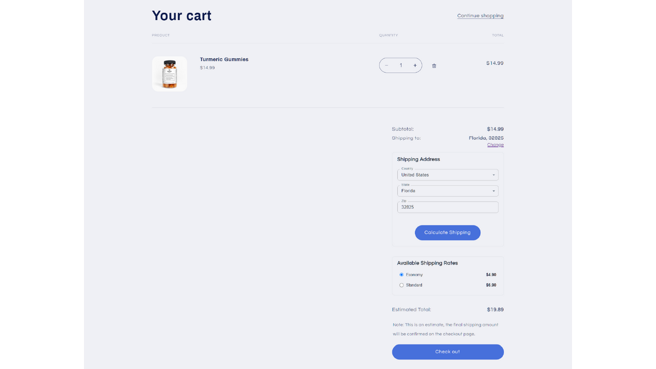 Demo Verzendcalculator