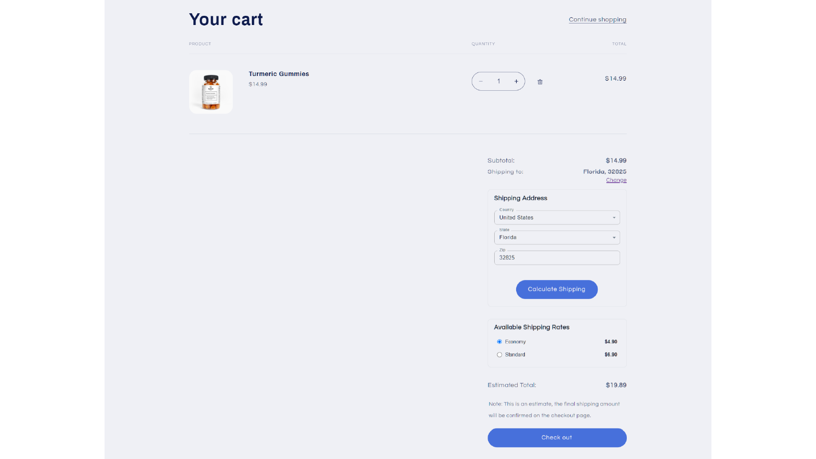 Demo Verzendcalculator