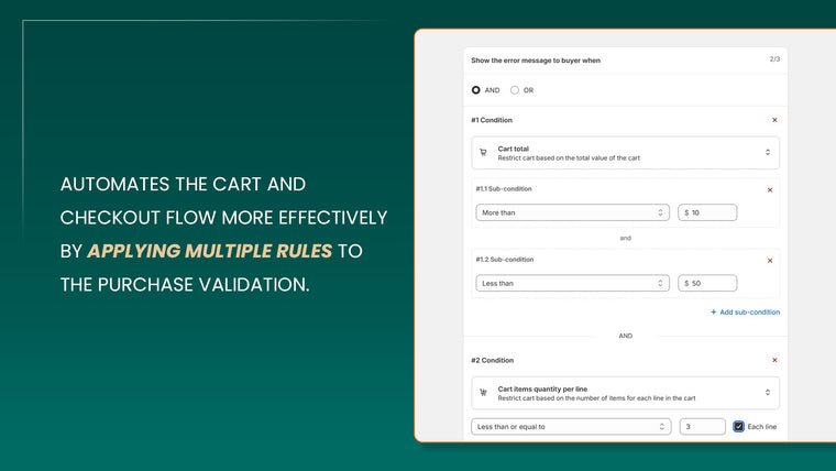 Checkmate ‑ checkout validator Screenshot