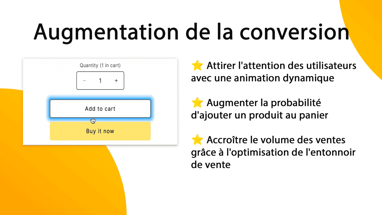 Augmentation de la conversion