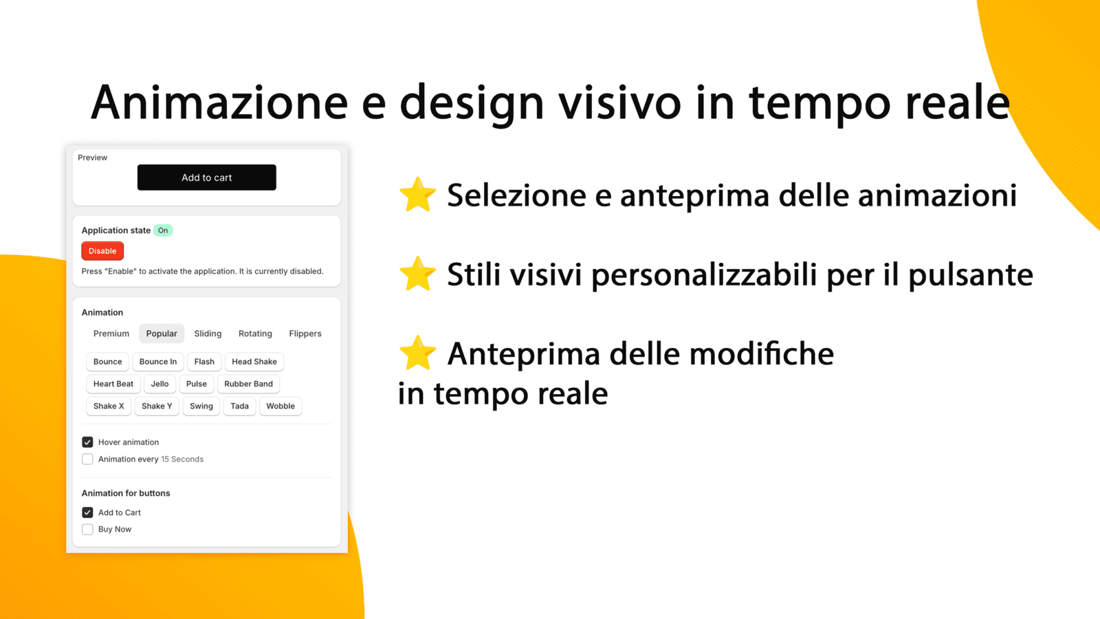 Animazione e design visivo in tempo reale