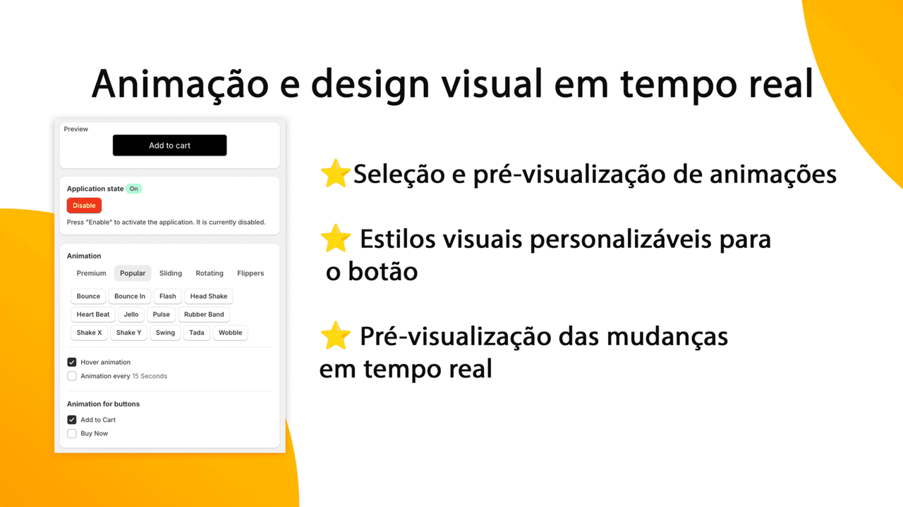 Animação e design visual em tempo real