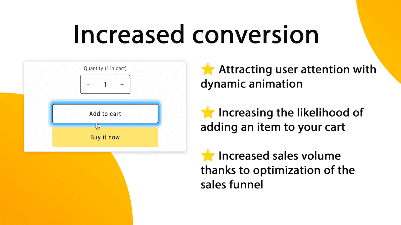 Increased conversion