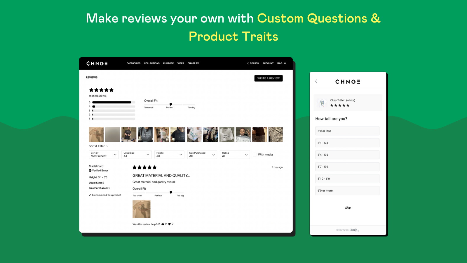 Product traits and custom questions