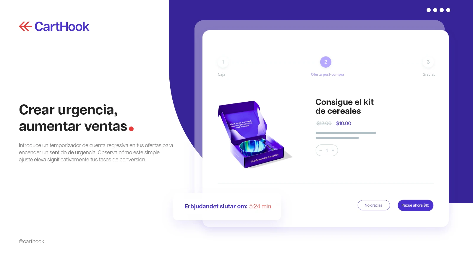 Crea urgencia e impulsa las ventas.