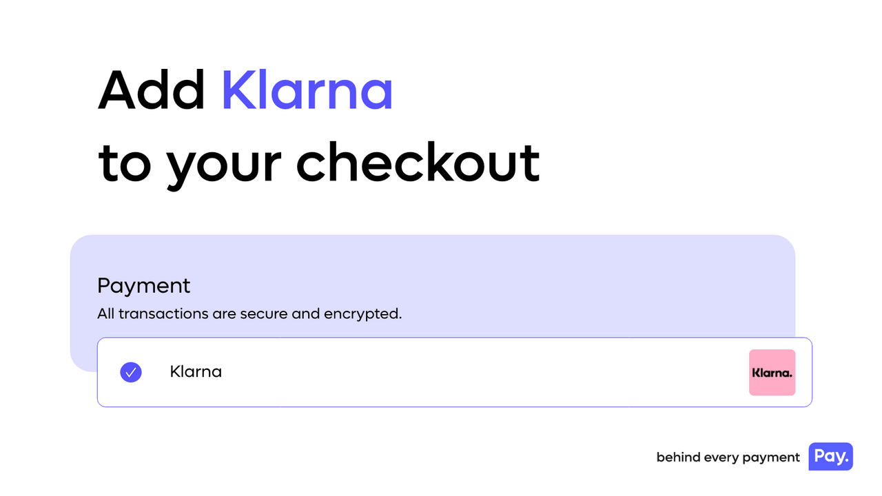 Add Klarna to your checkout
