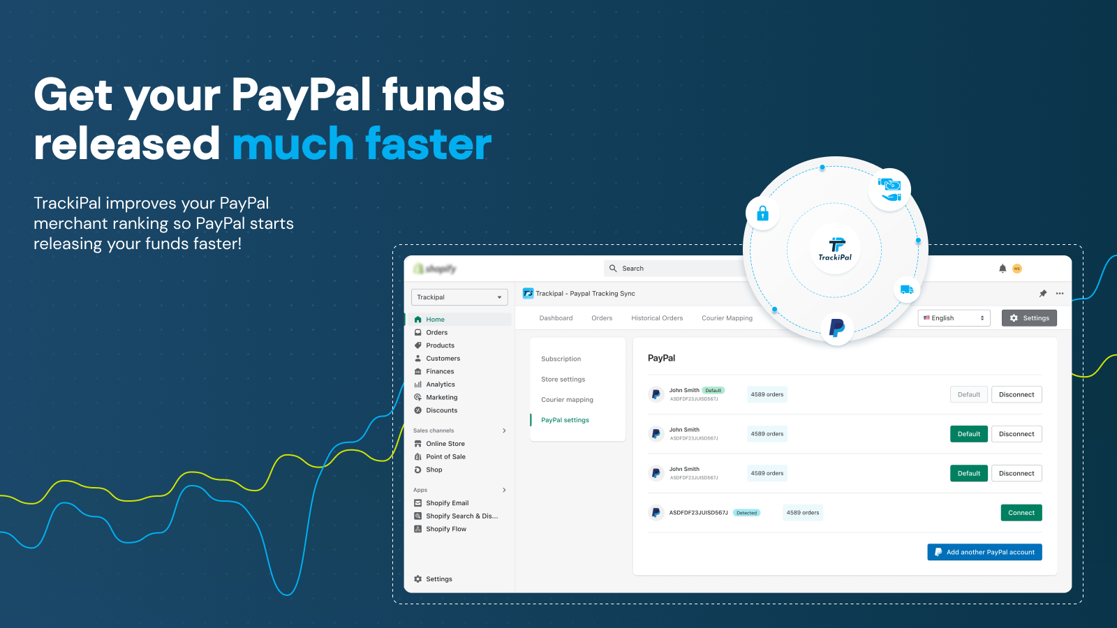 TrackiPal PayPal Tracking Sync Screenshot