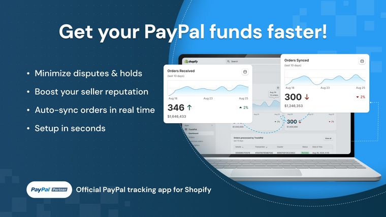 TrackiPal PayPal Tracking Sync Screenshot